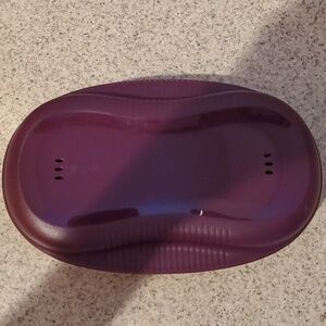 Tupperware microwave breakfast maker egg cooker 2 piece purple
